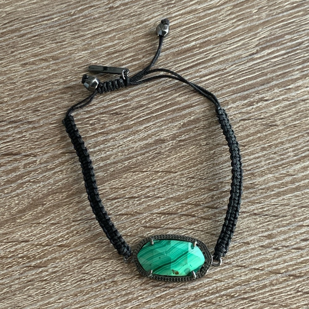 Kendra Scott Gunmetal and Malachite Essie